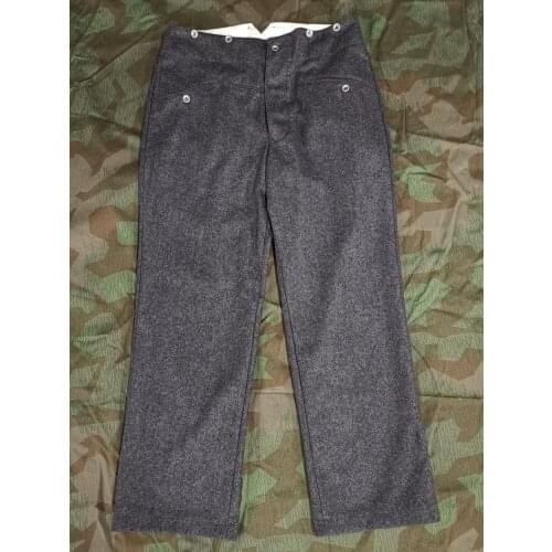 EMD WWII German M36 stone grey wool trousers