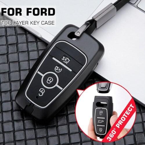 High Quality Car Key Cover For Ford Fusion Mondeo Mustang Explorer Edge EcoSport For Lincoln Mondeo MKC MKZ MKX Key Case For Car