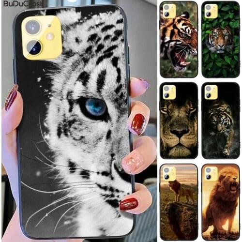 Diseny russian bear tiger lion Phone Case For iphone 11 12 Mini Pro Max X XS MAX 6 6s 7 8 Plus 5 5S 5SE XR SE2020