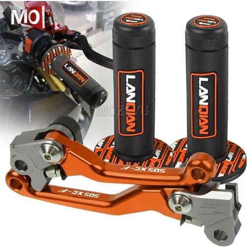 For 505XCF 505 XCF XC-F 505XC-F 2008 CNC Pivot Brake Clutch Levers Dirt Bike Handle Hand Grip Handlebar Motocross Motorcycle