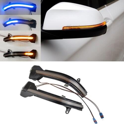For BMW 5-7 Series F10 F11 F07 F06 F12 F13 F01 F02 Facelift Rearview Mirror Dynamic Blinker LED Turn Signal flasher lights