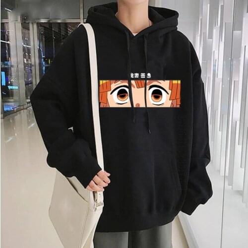Demon Slayer Agatsuma Zenitsu Hoodies Streetwear Men Women Harajuku Hip Hop Hoodies Tanjiro Kamado Pullover Long Sleeve Clothes