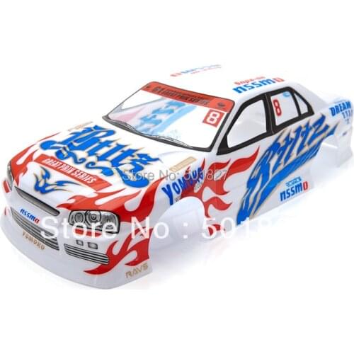 YUKALA 1/10 rc car shell body for 1/10 RC Car PVC painted body shell 2pcs/lot