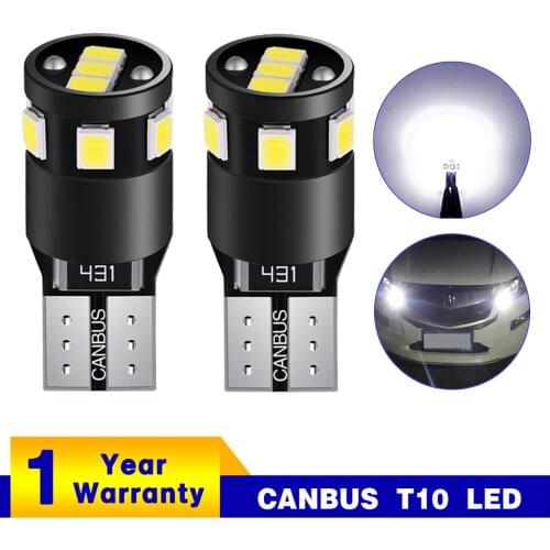 2x LED T10 W5W Lamp canbus Parking Clearance Side Light for Volkswagen 4 5 6 7 Scirocco Caddy City Phaeton EOS Sagitar Magotan