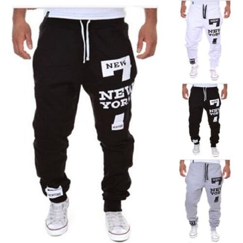 Best-Selling Sportswear New York Letter Print Design Fashion Sportswear Mens Pants Black Pants Men Mens Fashion Mens Pants