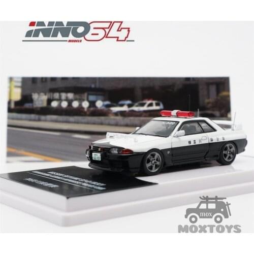 INNO 1:64 NISSAN SKYLINE GTR R32 KANAGAWA KENKEI Japan Police car Diecast Model Car