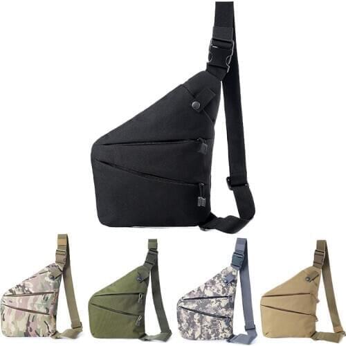 Men Anti-theft Chest Bag Outdoor Tactical Storage Gun Holster Shoulder Bags Nylon Sports Hunting Crossbody Pistol Bag