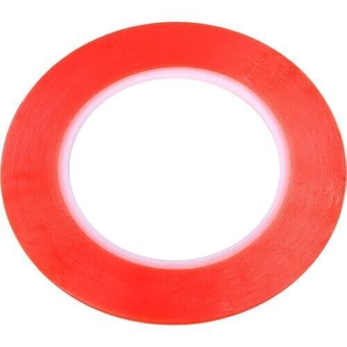 25M Double Sided Sticky Adhesive Tape Acrylic Red Film Transparent for Cell Phone LCD Screen Repair Tool Width 2/3/5/8/10mm