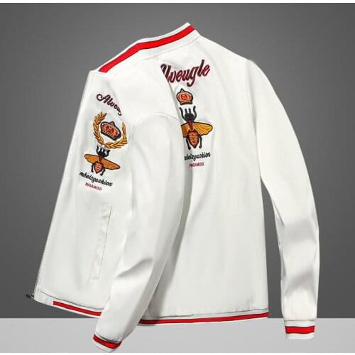 2021 new mens coat spring and autumn collar jacket youth Korean fashion baseball coat