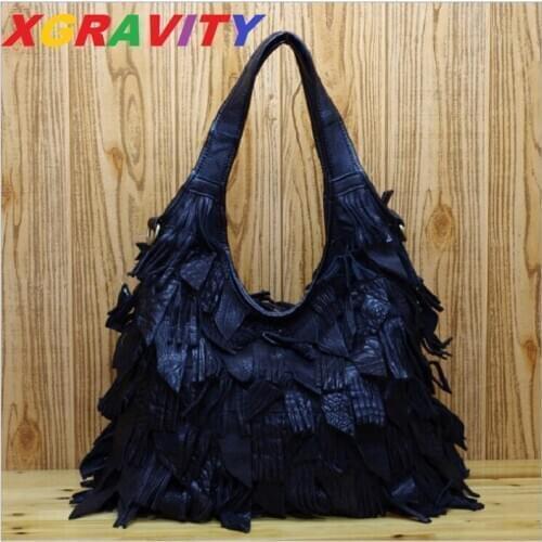 2021 New Ladies Fashion Bags Tassel Tote Handbags Women Casual Colorful Mix Color Ladies Bags Shoulder Bags For Woman New Bags