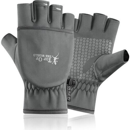 New Flip Cover Outdoor Travel Hiking Fishing DSLR SLR Camera Photography Gloves Winter Warm Anti-slip Touch Screen Half Finger