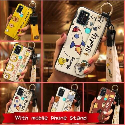 Wristband Original Phone Case For UMIDIGI A9 Pro Shockproof Soft Waterproof Anti-knock Cartoon Cover