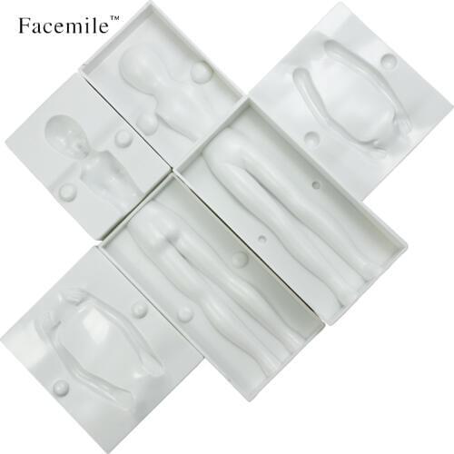 Plastic 3D Women Body Shape Modeling Cake Fondant Cutter Mold Decorating Tool Baking Accessories Diy 01089