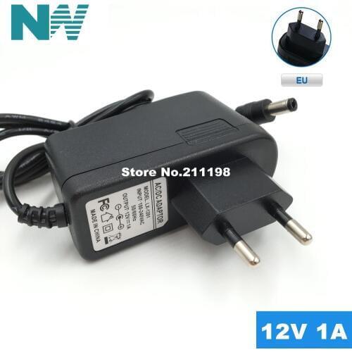 12V1A Ac 100V-240V Converter Power Adapter Dc 12V 1A 1000Ma Power Supply Adapter Eu Plug Dc 5.5Mm*2.1Mm Drive Led Strip