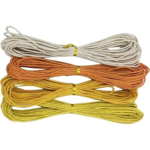 Prettyia 4x Waxed Cotton Cord Thread Necklace DIY Charms Jewelry Making1.5mm
