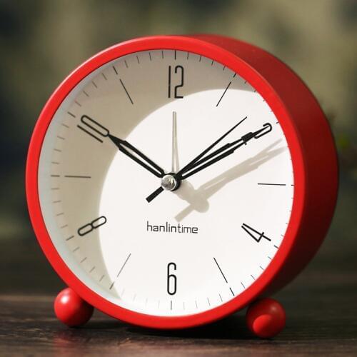 Simple INS 4 inch Silent Desktop Alarm Clock Digital Mute Table Bedroom Clock with Night light Gift for Kids