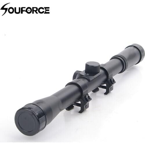 Free Shipping 4x20 Air Gun Optics Scope 11 mm Mount for 22 Caliber Airsoft Guns for Hunting Riflescopes