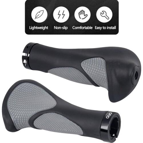 OUO Mountain Bicycle Grips Ergonomic Bike Handlebar Grips Lock-on Handle Bike Bar Ends Spare Parts For Bicycle MTB Cuffs
