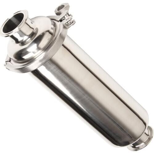 Sanitary Inline Strainer Fit 19/25/32/38 Pipe Tri Clamp filter with 100mesh screen Wine Wort Filter Ferrule OD 50.5 Body 102mm