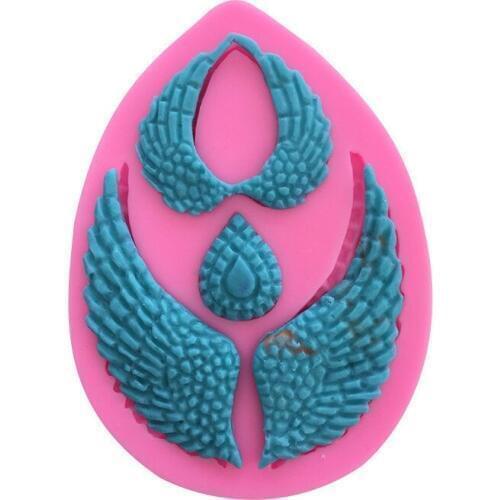 Molding Silicone Molds Angel Wings Silicone DIY Handmade Cake Soap Fondant Cake Concrete UV Resin Mold