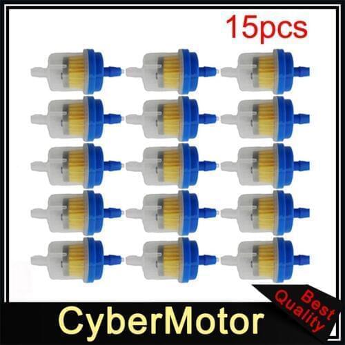 Blue Fuel Cleaner Filter For Dirt Pit Bike Motocross Honda Yamaha TTR Kawasaki Suzuki ATV Quad Go Kart Buggy