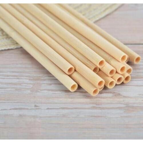 Straw Bamboo Reusable 20cm Organic Bamboo Drinking Straws Natural Wood Straws For Party Birthday Wedding Bar Tool SN3653