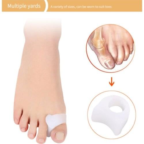 2Pcs Big Toe Separator Bone Corrector Straightener Silicone Gel Foot Fingers Protector Bunion Adjuster Feet Massager Foot Care