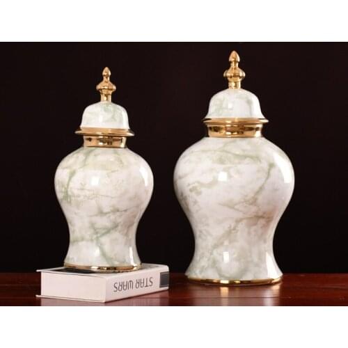 Light Luxury Style Of Home Ceramic Ornaments Cute Room Candy Box Creative Classical Fashion Vase Home Decoration Ceramics