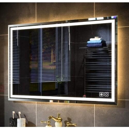 Lonki Led Lighted Bathroom Mirror For Wall Mounted With High Anti-Fog