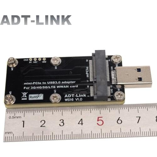 USB Modern LTE 3A Mini-PCIe To USB3.0 Adapter Board For 4G/5G/LTE WWAN Card With SIM Dual Card Slot mPCIE To USB 3.0 Riser Card