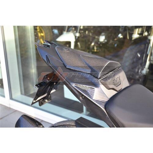 Seat Top Cover Replacement Passenger For BMW S1000RR 2015 2016 2017 2018 Full Carbon Fiber 100% Twill