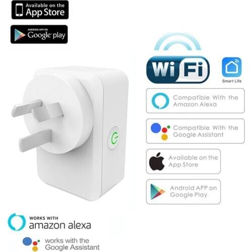 Wifi Socket Smart Wireless Power Plug Works with Alexa Google Home Smart Life App Remote Control Sockets AU 10A Plugs