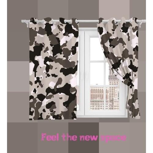 Perforated Hook 3D Blackout Curtains Disruptive Pattern Custom Full Blackout Sunscreen Windows Bedroom Living Room Decoration