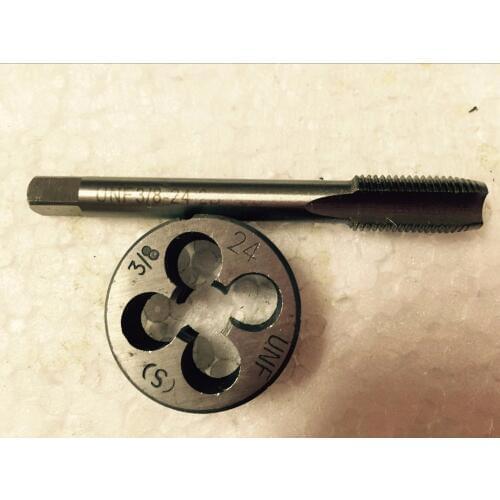1 Set HSS Right Hand Die & Tap threading 3/8 " - 16UNC 18UNS 20UN 24UNF 27UNS 28UN 32UNEF 36UNS 40UNS