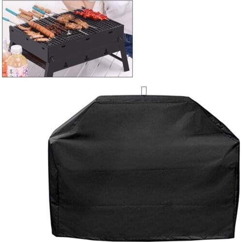 1PC BBQ Grill Cover Waterproof Heavy Duty Patio Outdoor Oxford Barbecue Smoker Grill Cover Outdoor Barbecue Hood
