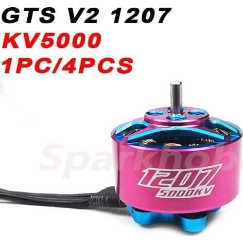 1PC Brand New GTS V2 1207 KV5000 3-4S Pink Brushless Motor for RC Drone FPV Racing Models DIY Accessories Spare Part