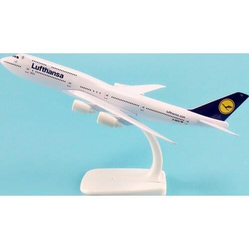 20CM Lufthansa Airplane Aircraft Model B747 Airline Aeroplan Diecast Model Collection Decor Gift Toys For Children