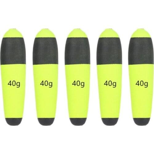 B36F 5Pcs Portable Buoyancy EVA Foam Fishing Float Led Inline Bobbers Floating Cat Fish Pike Camping Fishing Equipment