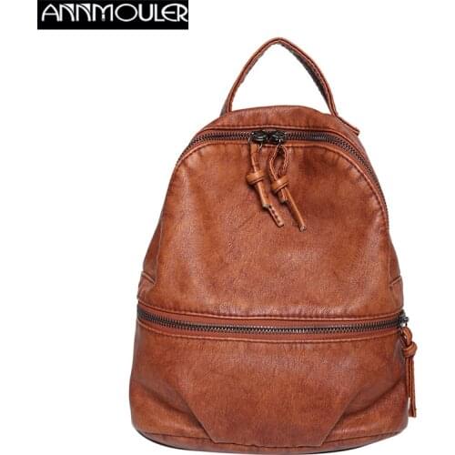 Annmouler Womens Brown Backpacks