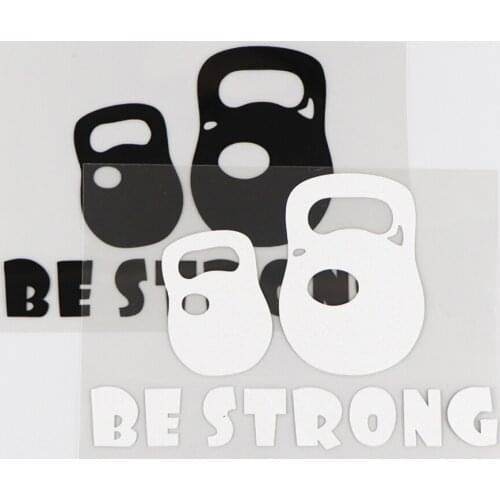 14.9X10.2CM BE STRONG Vinyl Decal Car Sticker Word Decorates Fun Boxing