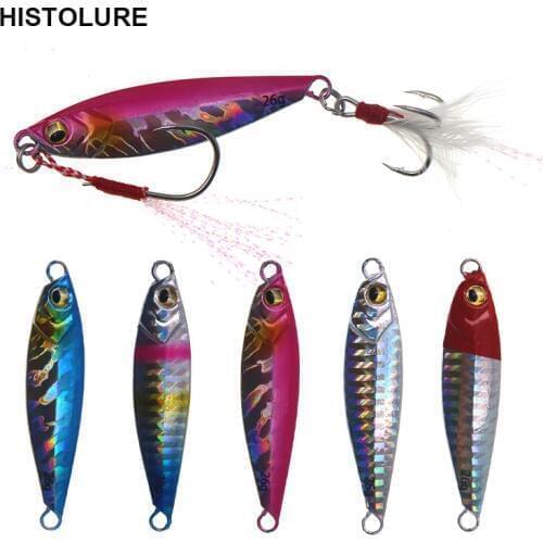 Shore Cast Fishing Lure Slow Shaking Jigbait 8g/11g/16g/22g/26g Jig Artificial Metal Lure Bait