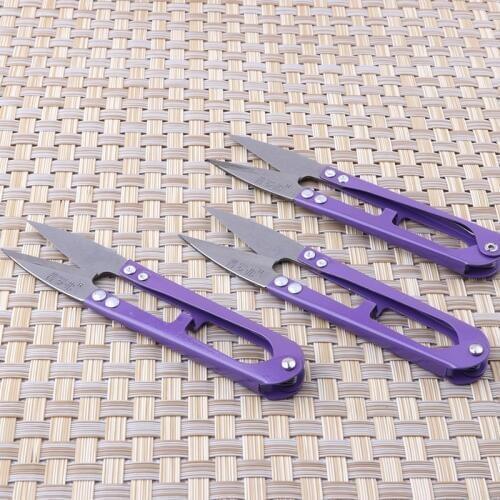 DIY Craft Zigzag Scissors Sewing Accessories Purple U Shears Fabric Cutter Embroidery And Sewing Scissors For Cross Stitch D