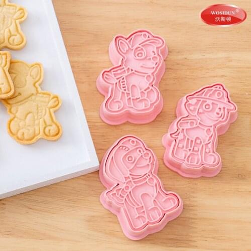 6Pcs/set Paw Patrol Dog DIY Biscuit Mold Toy Child Kid Cooking Model Boy Girl Paw Patrol Birthday Gift Biscuit Mold Party Baking