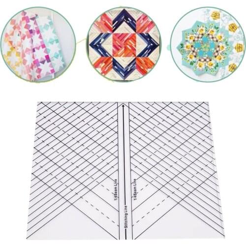 Curved Quilting Straight Ruler Quilting Ruler for Quilting Crafting 1/4 Inch Seams