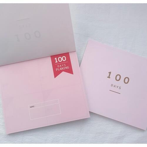 100 Day Countdown Calendar Daily Planner School Supplies 50 Sheet Inner Paper Learning Schedule Planner Agenda Stationery