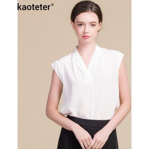 Блузки без рукавов Kaoteter China At AliExpress