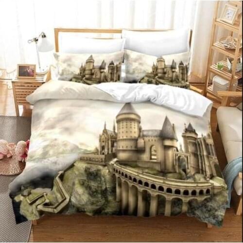 Castle Landscape Bedding Sets Fashion Duvet Cover Set Single Double Queen King Bedclothes Pillowcase Adult Kids Quilt Cover Sets