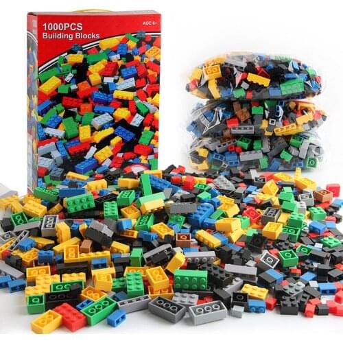 1000pcs Building Blocks Sets Children Baby DIY Creative Bricks Classic Creator Parts Educational Toys ABS Plastic Toys for Kids