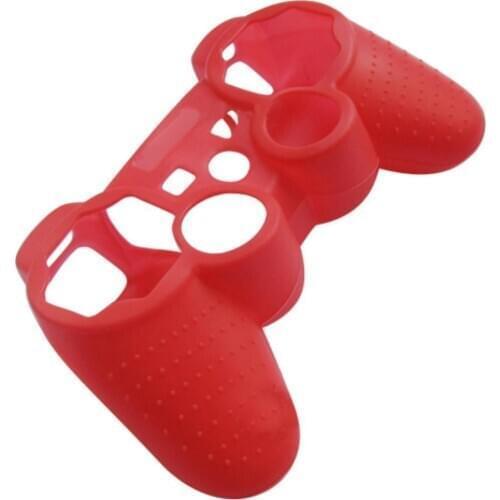 Red Silicone Protective Skin Cover Case for Playstation 3 PS3 Controller Gamepad Accessories