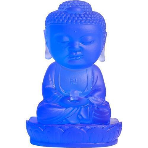 K9 Crystal the Figure of Buddha Figurine Miniature Statue Crystal Craft statue sculpture Home Decor Religion Ornament